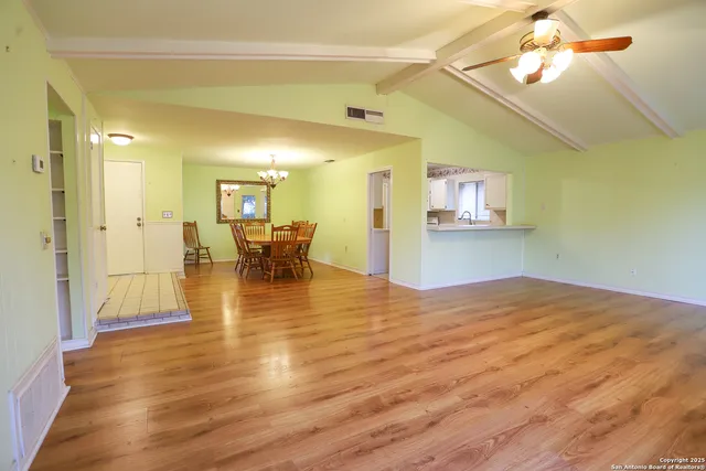 a view of a living room