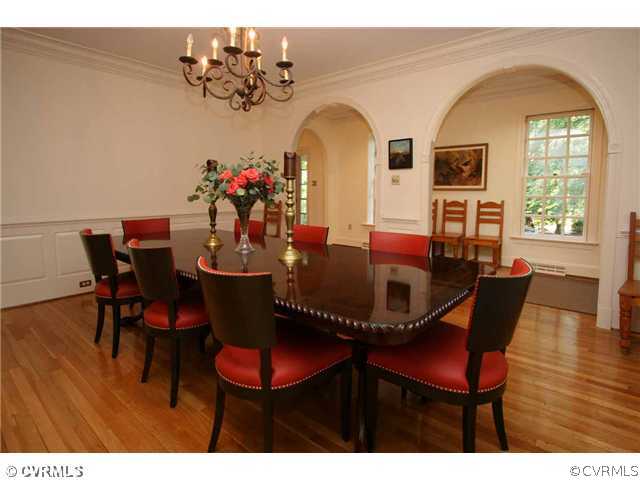 8401 River Road Richmond, VA 23229 - Photo 6 of 25 a view of a dining room with furniture and wooden floor