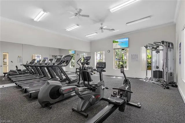 a room with furniture and a window