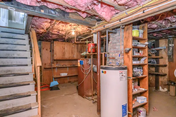 a view of storage and utility room
