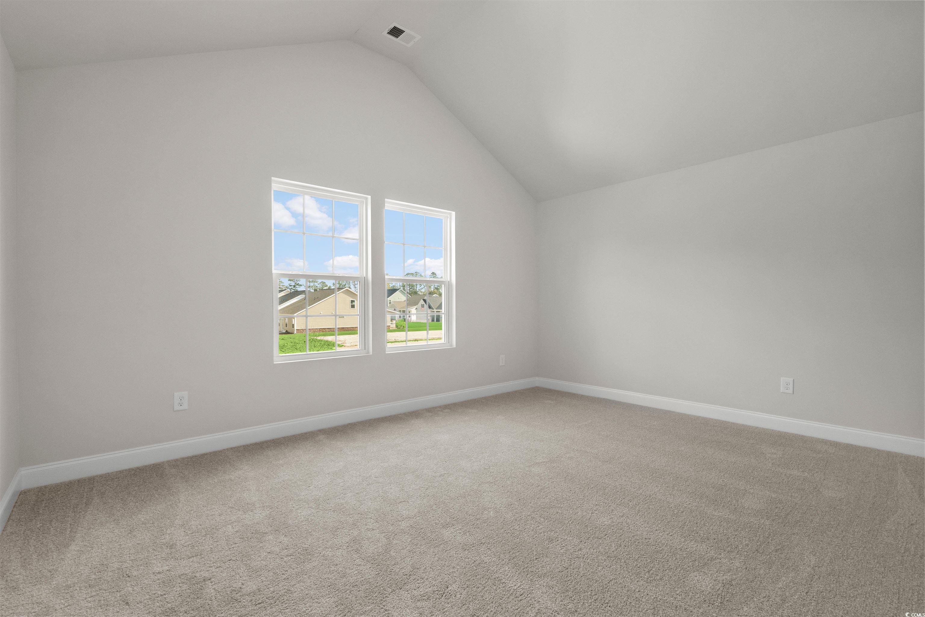 3013 Spain Lane Conway, SC 29527 - Photo 32 of 40 Unfurnished room featuring vaulted ceiling and light colored carpet