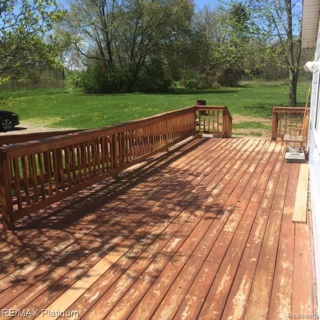 2755 North Hughes Road Howell, MI 48855 - Photo 8 of 57 South Side of the Deck facing West.