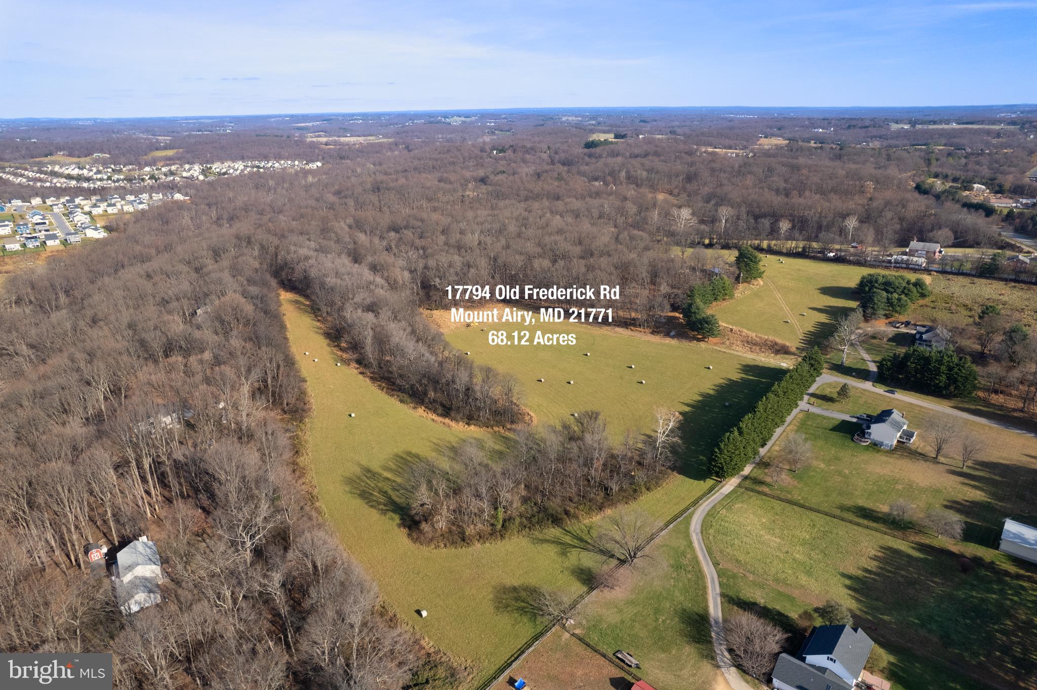 17794 Old Frederick Road Mount Airy, MD 21771 - Photo 13 of 24 an aerial view of residential houses with outdoor space