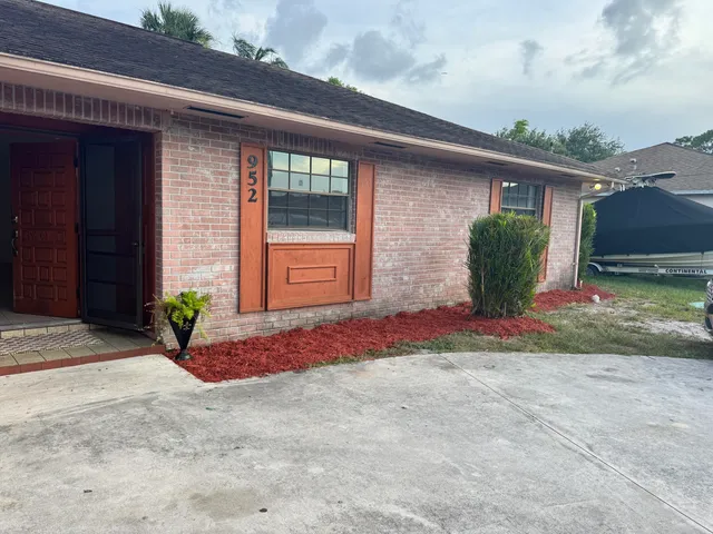 a front view of a house