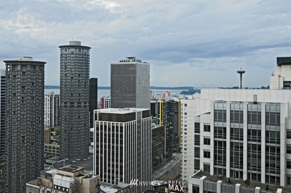 737 Olive Way, Unit 2809 Seattle, WA 98101 - Photo 2 of 24 a view of balcony with brick wall