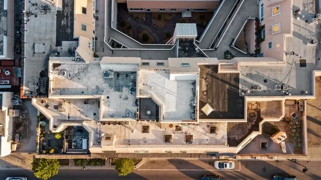 a view of a car parking garage