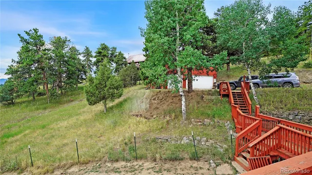 a backyard of a house