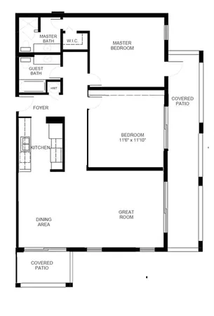 a view of outdoor space with garden and lots of cars parked