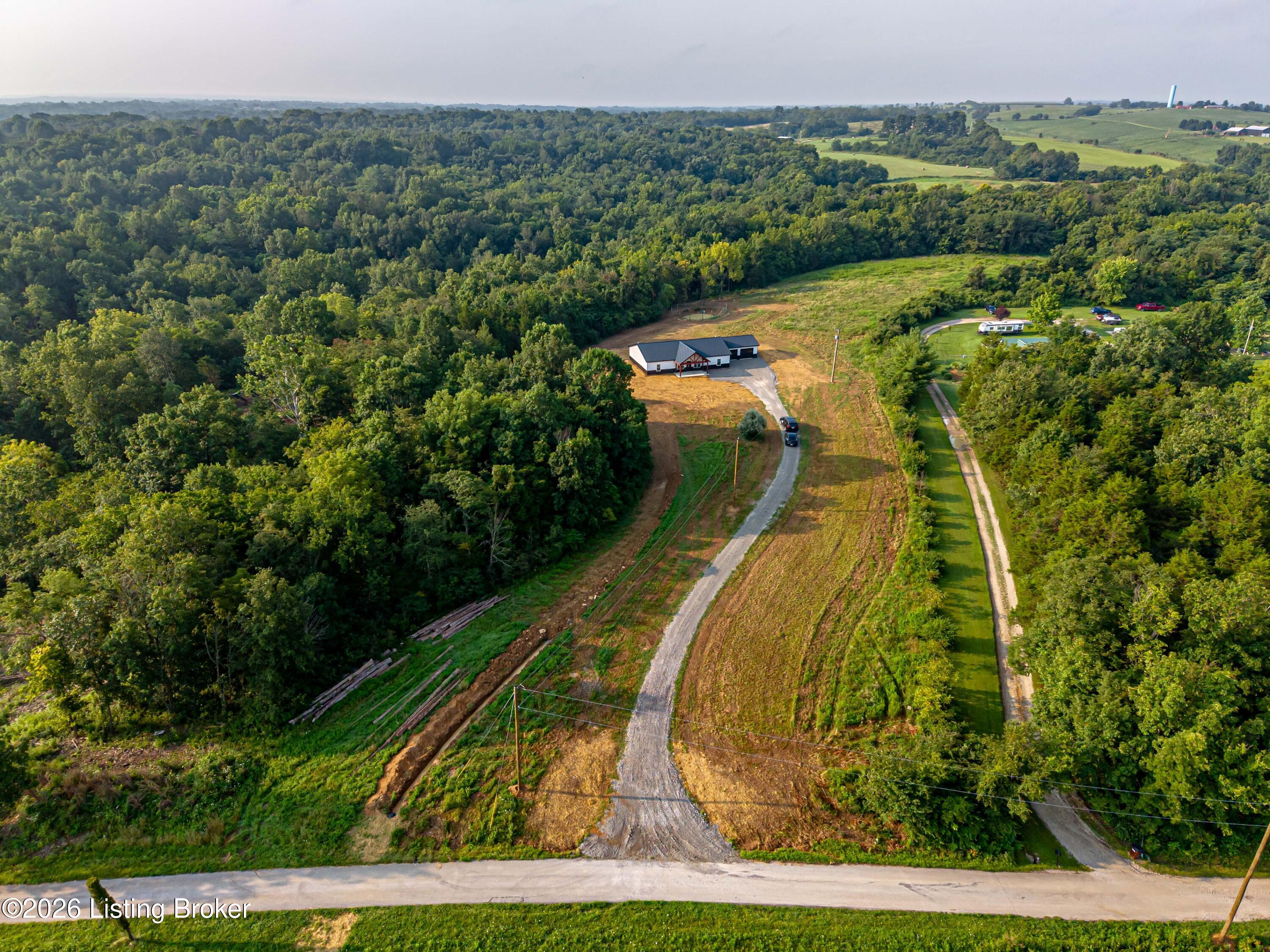 2131 Hickory Corner Road Pleasureville, KY 40057 - Photo 4 of 59 24_Aerial_House_View