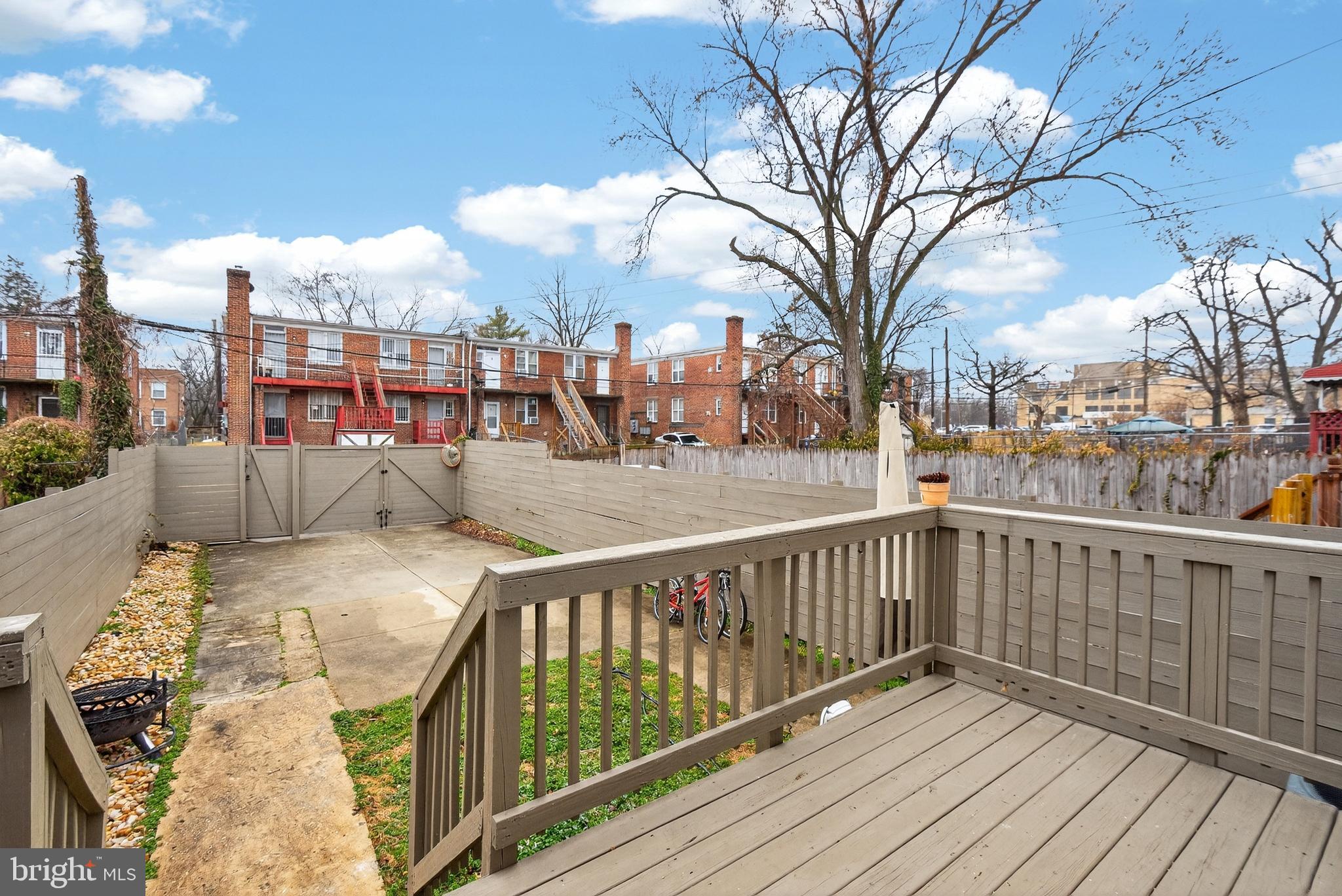 162 Forrester Street Southwest Washington, DC 20032 - Photo 23 of 28 a view of a balcony with wooden fence
