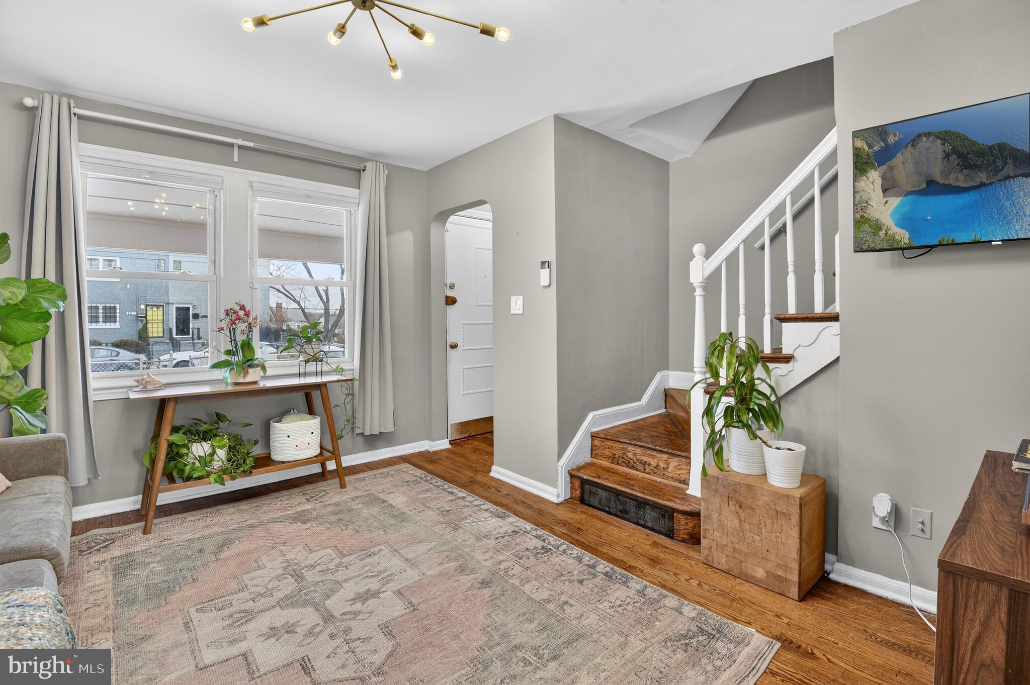 162 Forrester Street Southwest Washington, DC 20032 - Photo 5 of 28 a living room with furniture and a potted plant