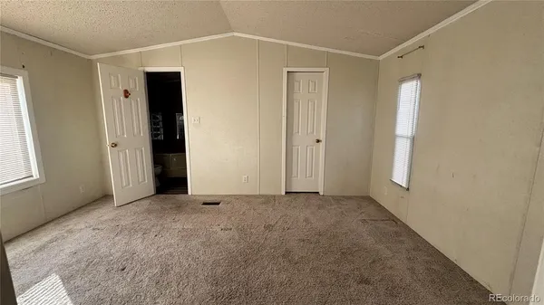 a view of a livingroom with a window
