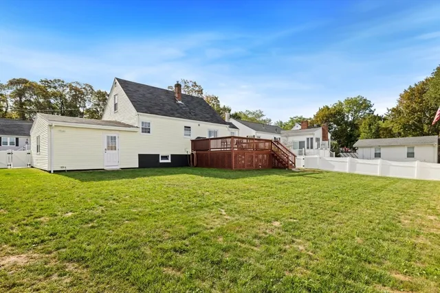 a house view with a garden space