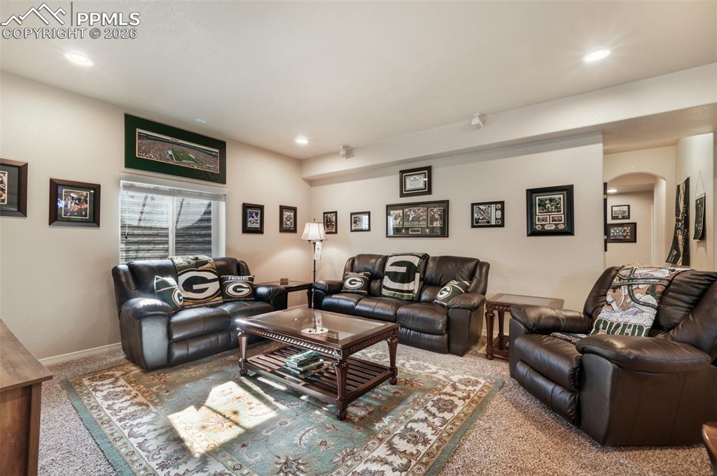 10269 Prairie Ridge Court Peyton, CO 80831 - Photo 33 of 50 Basement family room