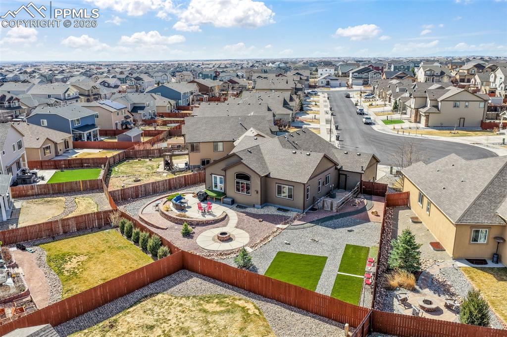 10269 Prairie Ridge Court Peyton, CO 80831 - Photo 48 of 50 Aerial rear view