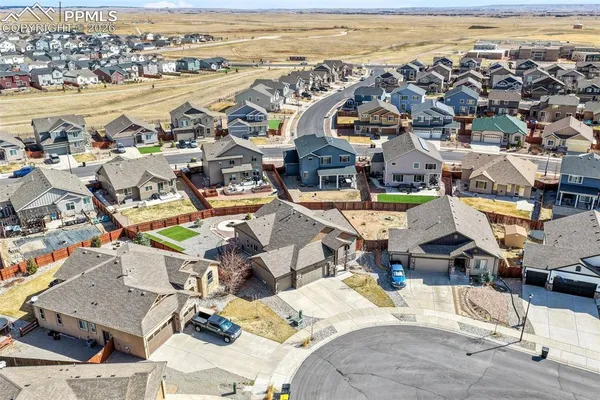an aerial view of a city with big lake view and ocean view