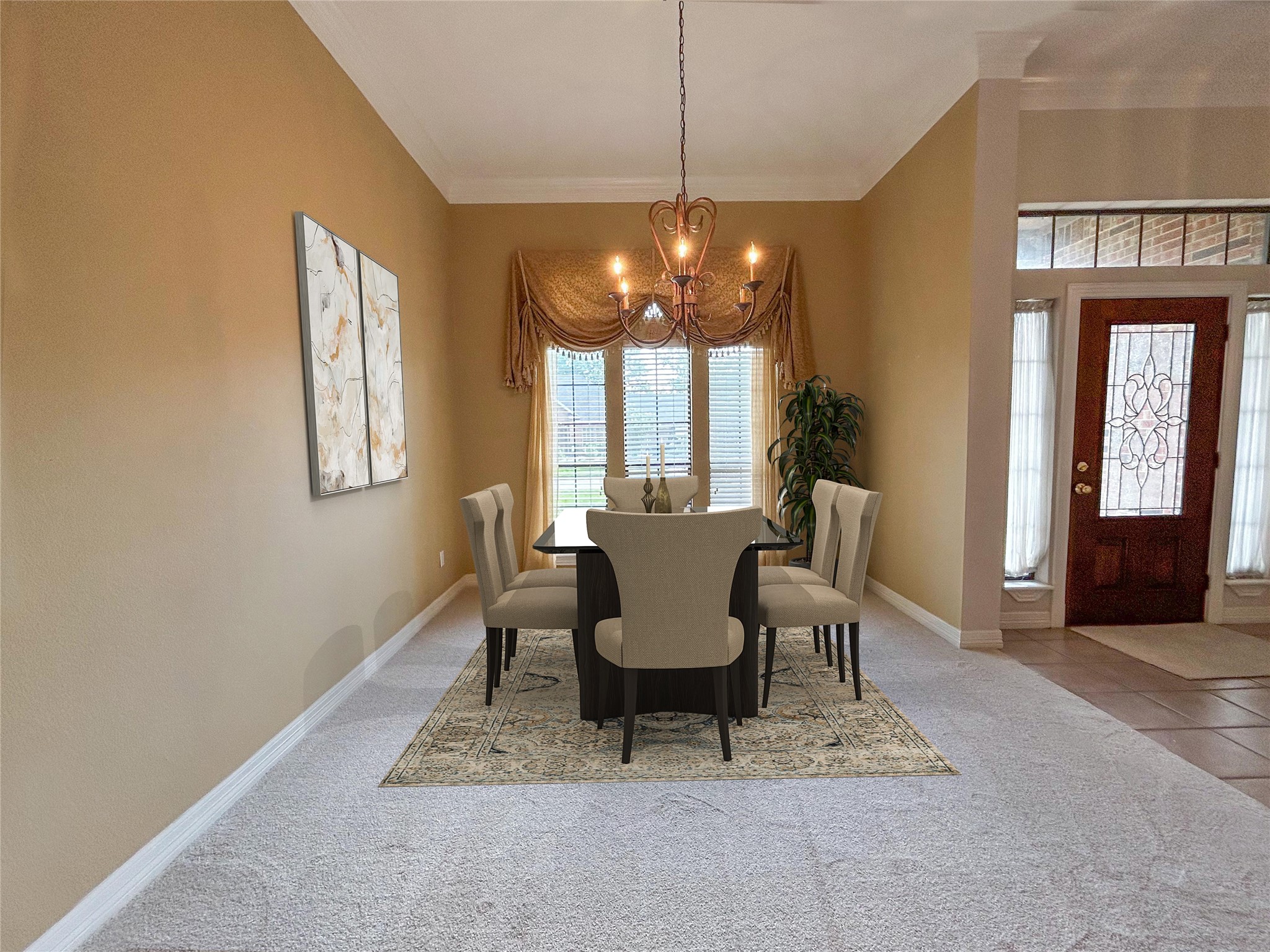 606 Walnut Street Lake Jackson, TX 77566 - Photo 7 of 43 a view of a dining room with furniture and window