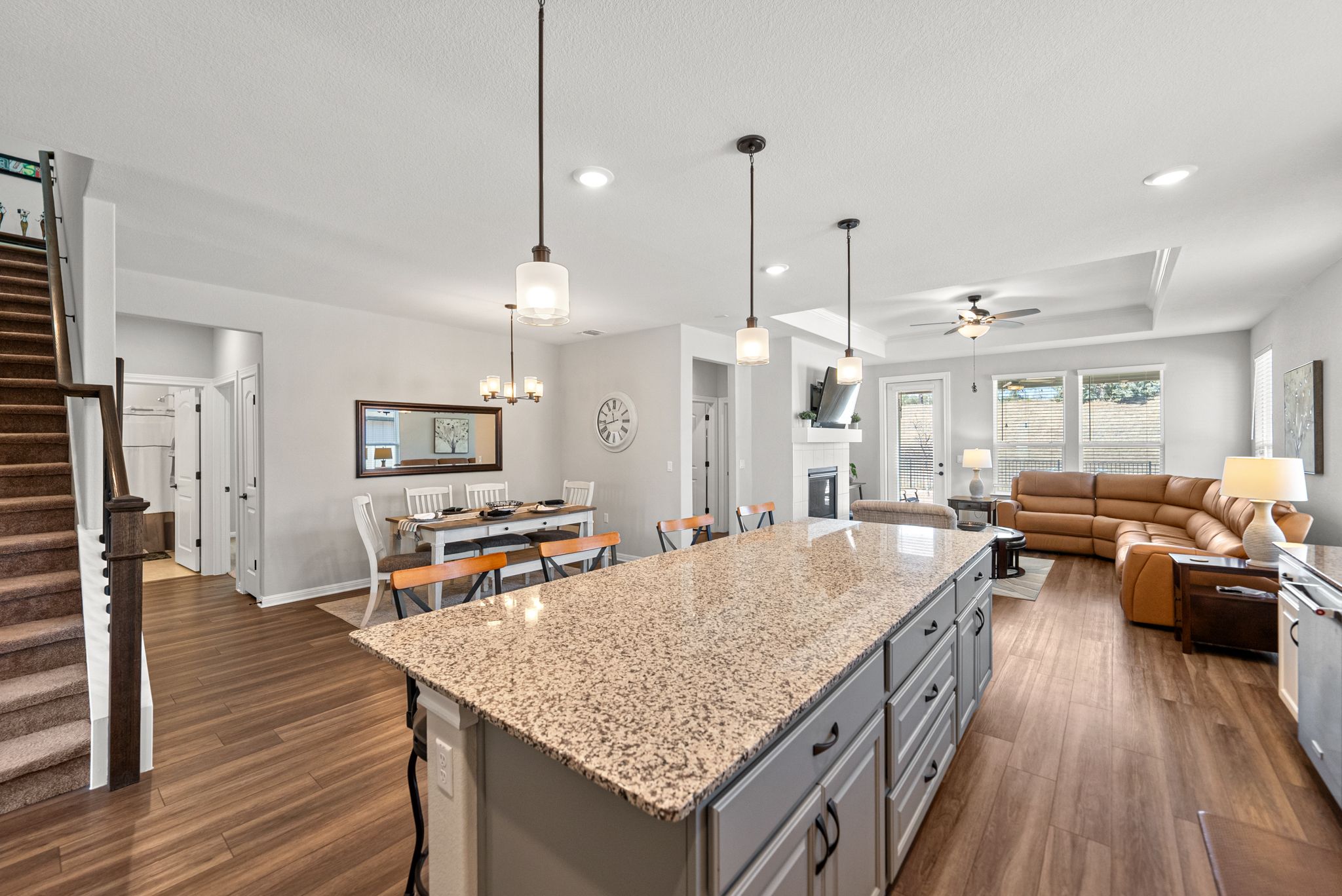 642 Martingale Street Georgetown, TX 78633 - Photo 8 of 40 The open-concept layout is designed for easy flow, making the home feel spacious and easy to navigate.