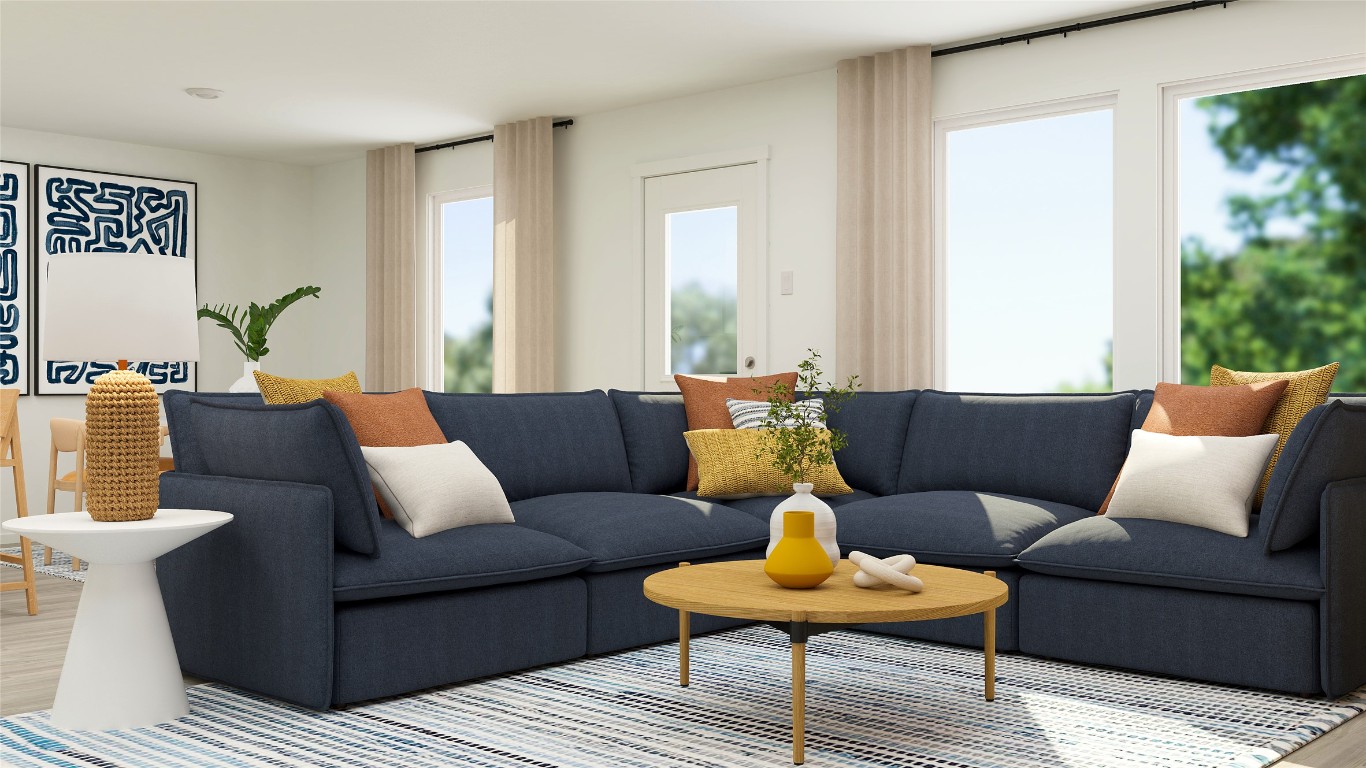 429 Silvercloud Drive Lockhart, TX 78644 - Photo 24 of 37 a living room with furniture and a wooden floor