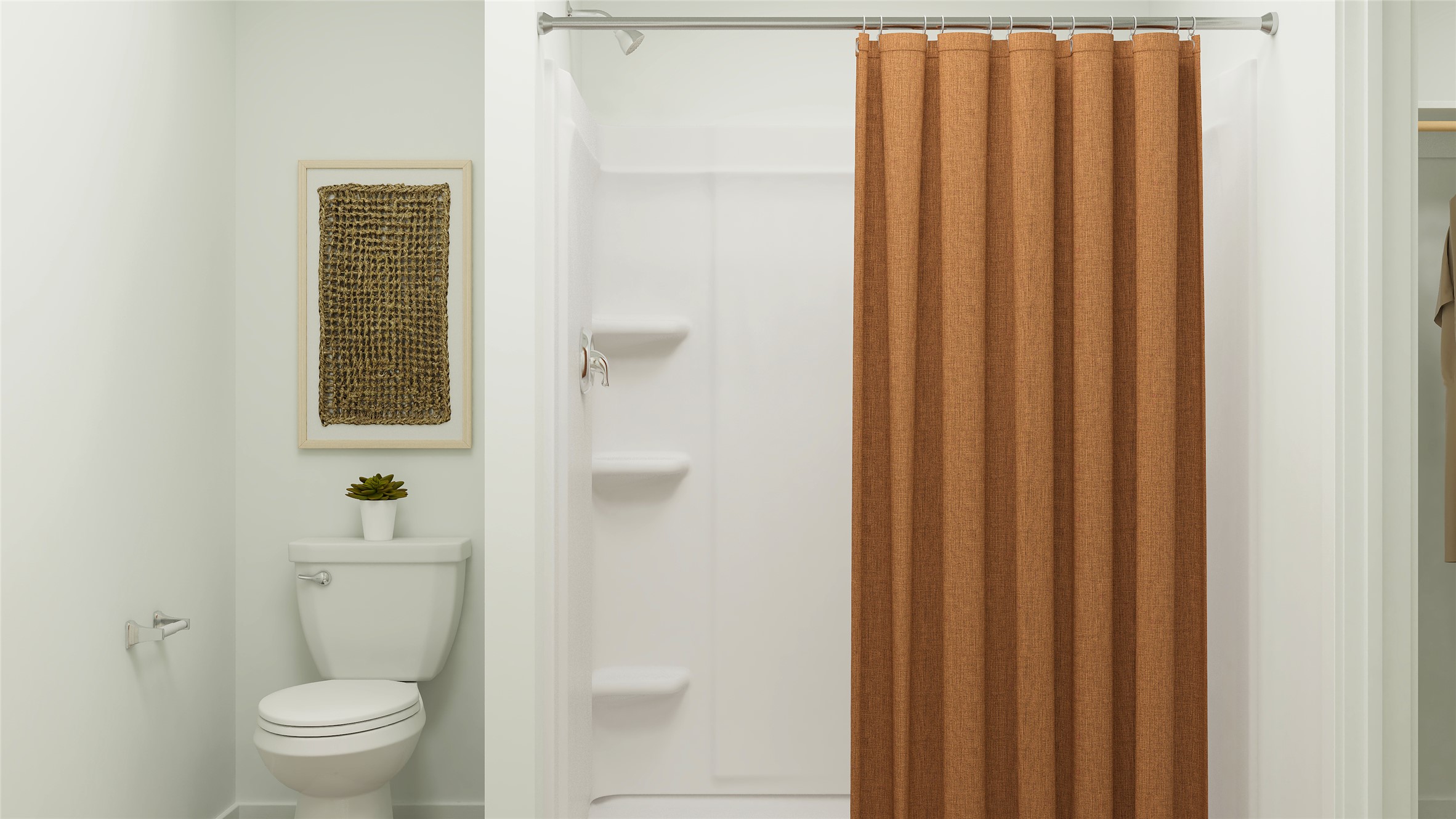 429 Silvercloud Drive Lockhart, TX 78644 - Photo 34 of 37 a bathroom with a toilet and a shower curtain