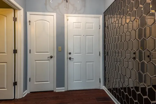 a car parked in front of a building