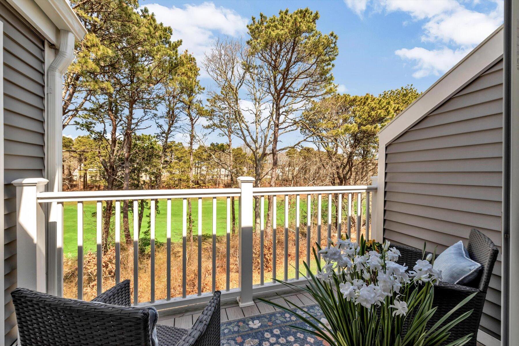 62 Fletcher Lane, Unit G Brewster, MA 02631 - Photo 5 of 30 a view of balcony with furniture