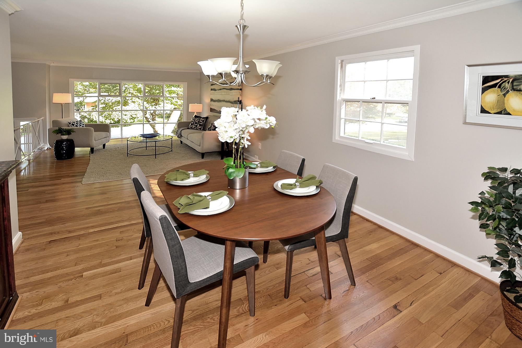 8115 Blairton Road Springfield, VA 22152 - Photo 7 of 29 Dining Room / Living Room Combo
