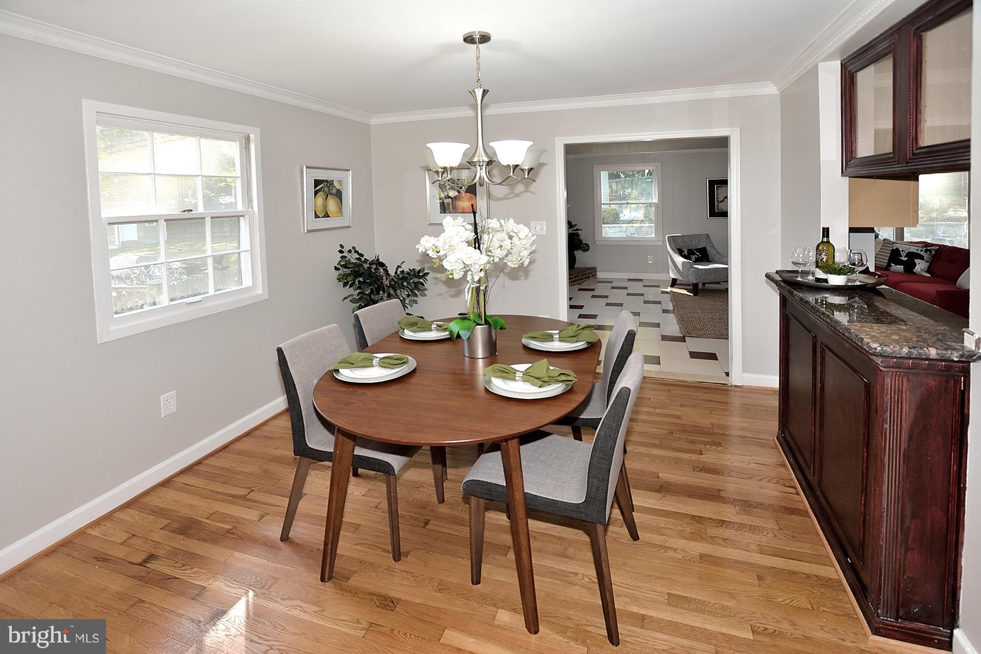 8115 Blairton Road Springfield, VA 22152 - Photo 8 of 29 Dining with Kitchen Passthrough