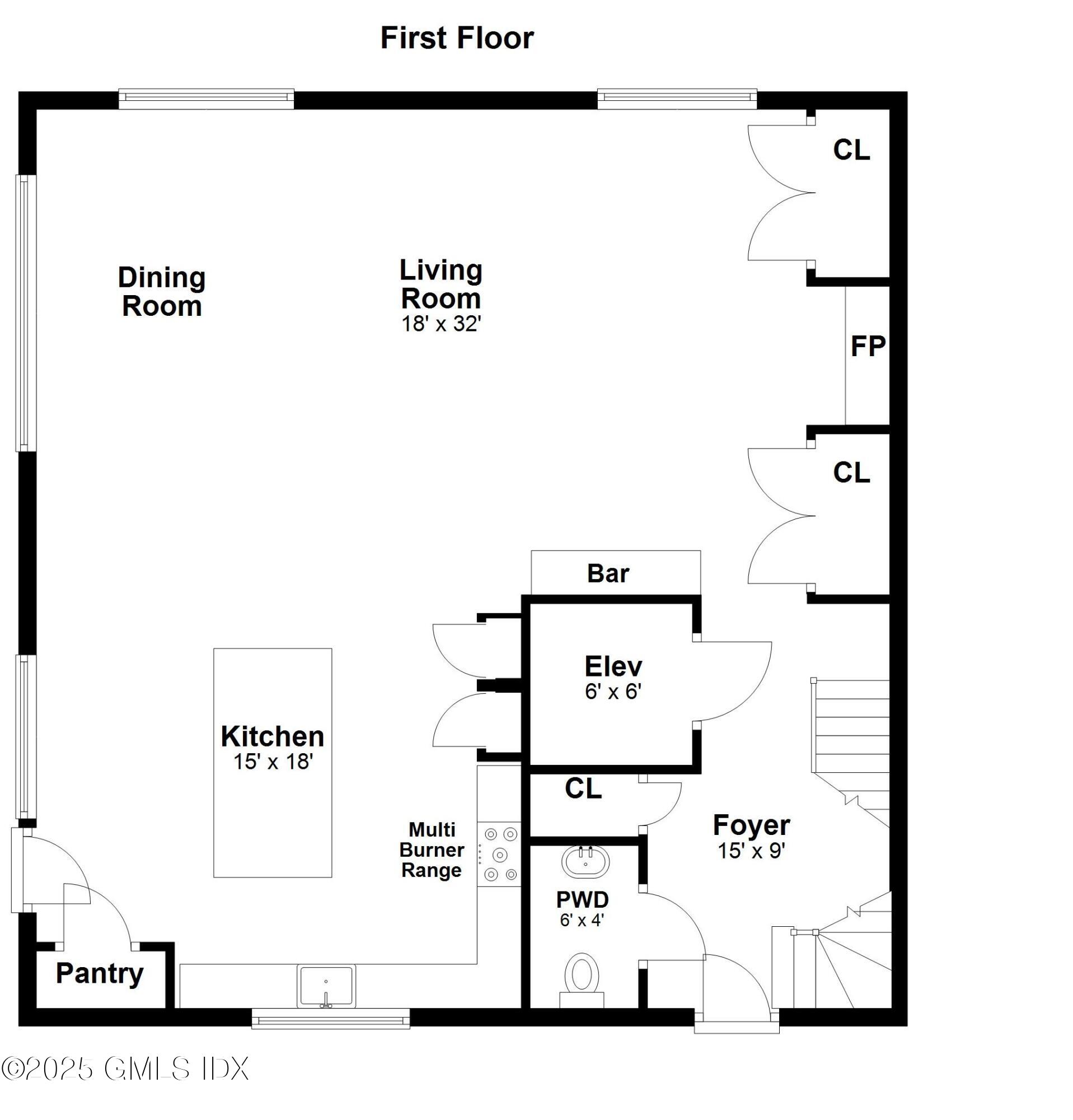 187 Field Point Road, Unit A Greenwich, CT 06830 - Photo 29 of 32 a picture of a floor plan