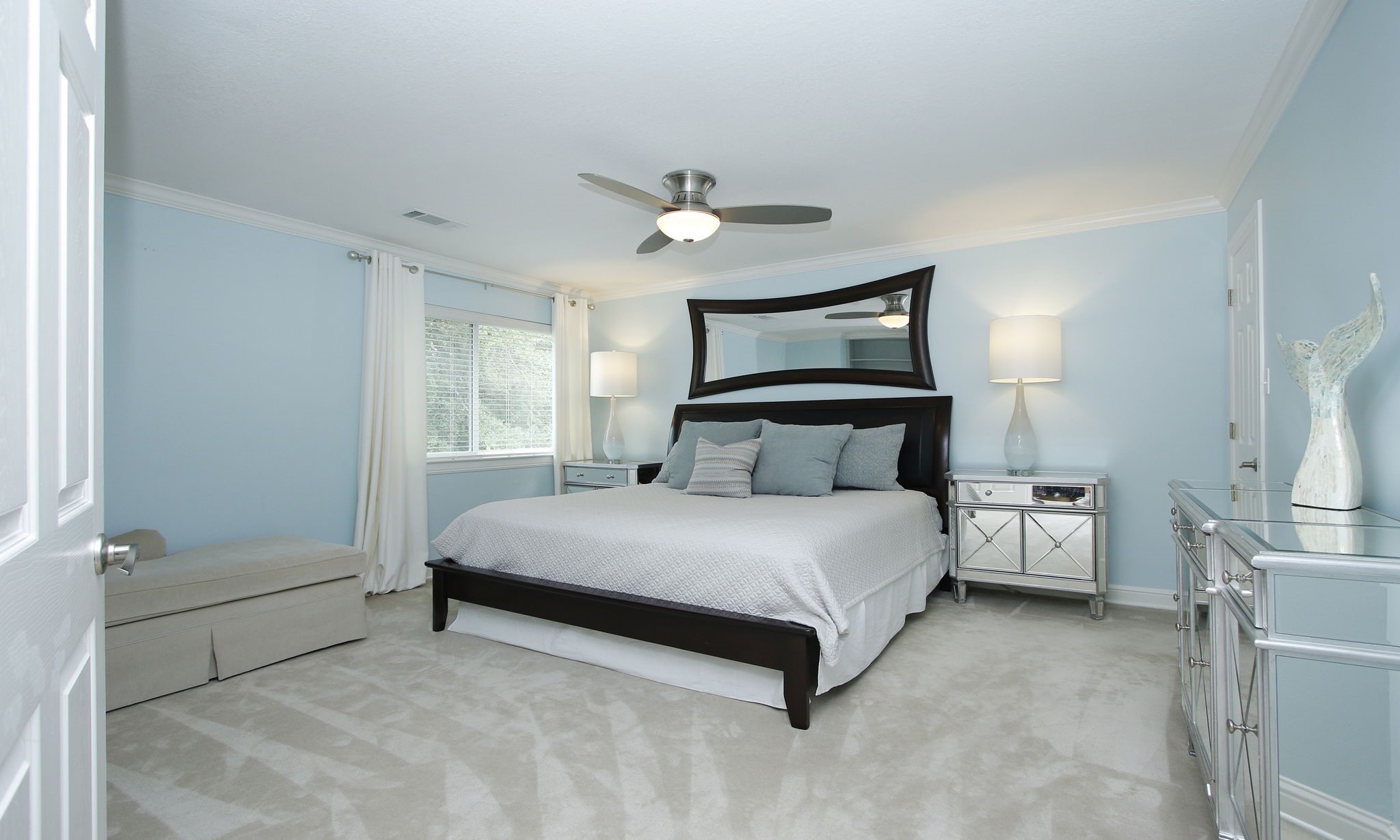 16610 Manningtree Lane Spring, TX 77379 - Photo 42 of 50 This is the third bedroom on the second floor with ceiling fan and walk in closet.