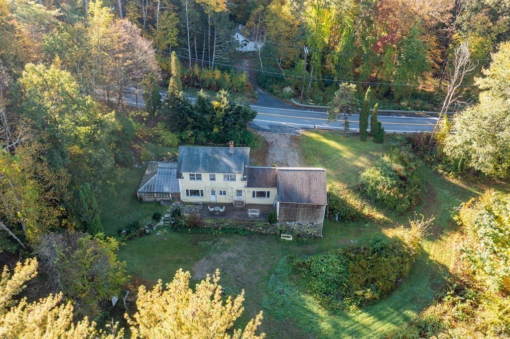 76 Amherst Road Pelham, MA 01002 - Photo 15 of 42 a garden view with a fountain