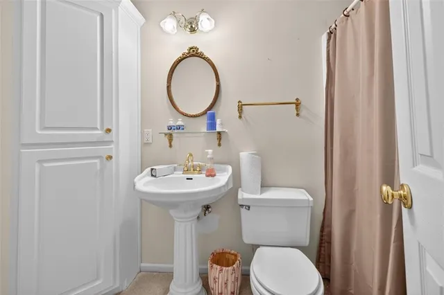 a view of a yard with an outdoor space