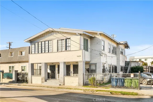 a front view of a building