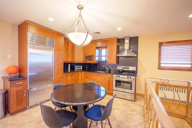 a view of a balcony with city view