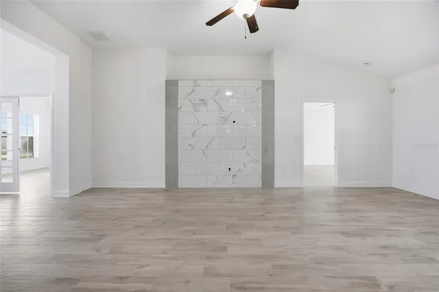wooden floor in an empty room