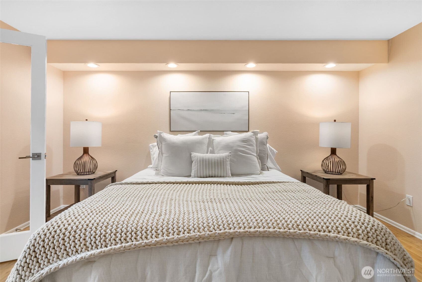 9220 78th Street Southwest Lakewood, WA 98498 - Photo 16 of 40 a bedroom with a bed and a table