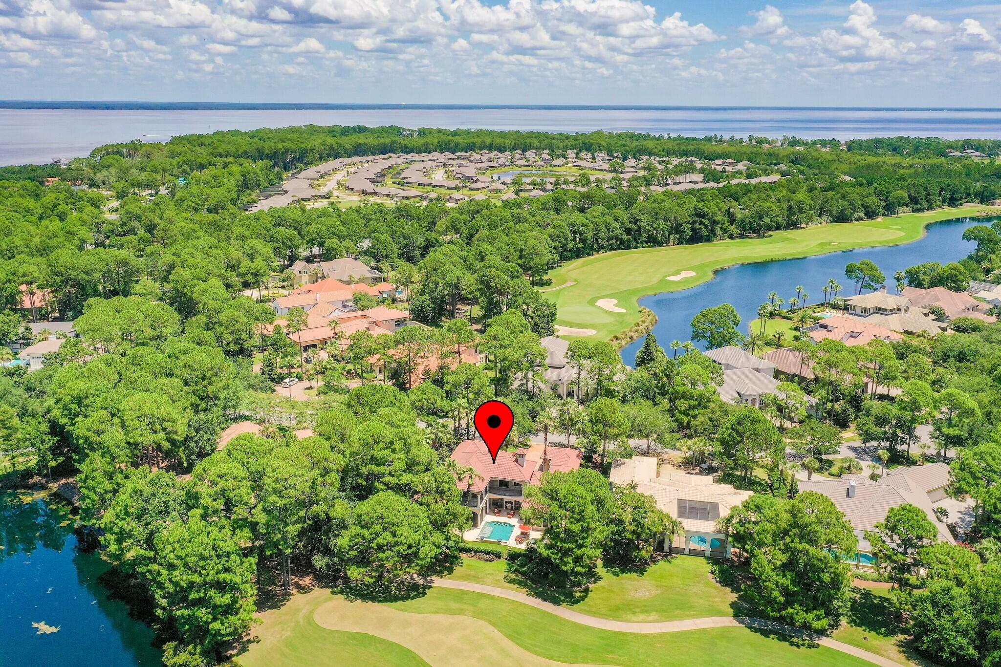 2902 Pine Valley Road Miramar Beach, FL 32550 - Photo 2 of 89 a aerial view of swimming pool and outdoor space