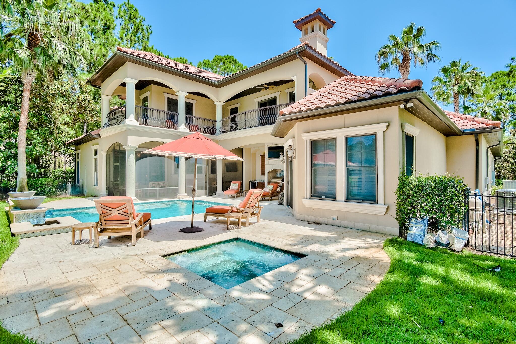 2902 Pine Valley Road Miramar Beach, FL 32550 - Photo 63 of 89 a front view of a house with garden and porch