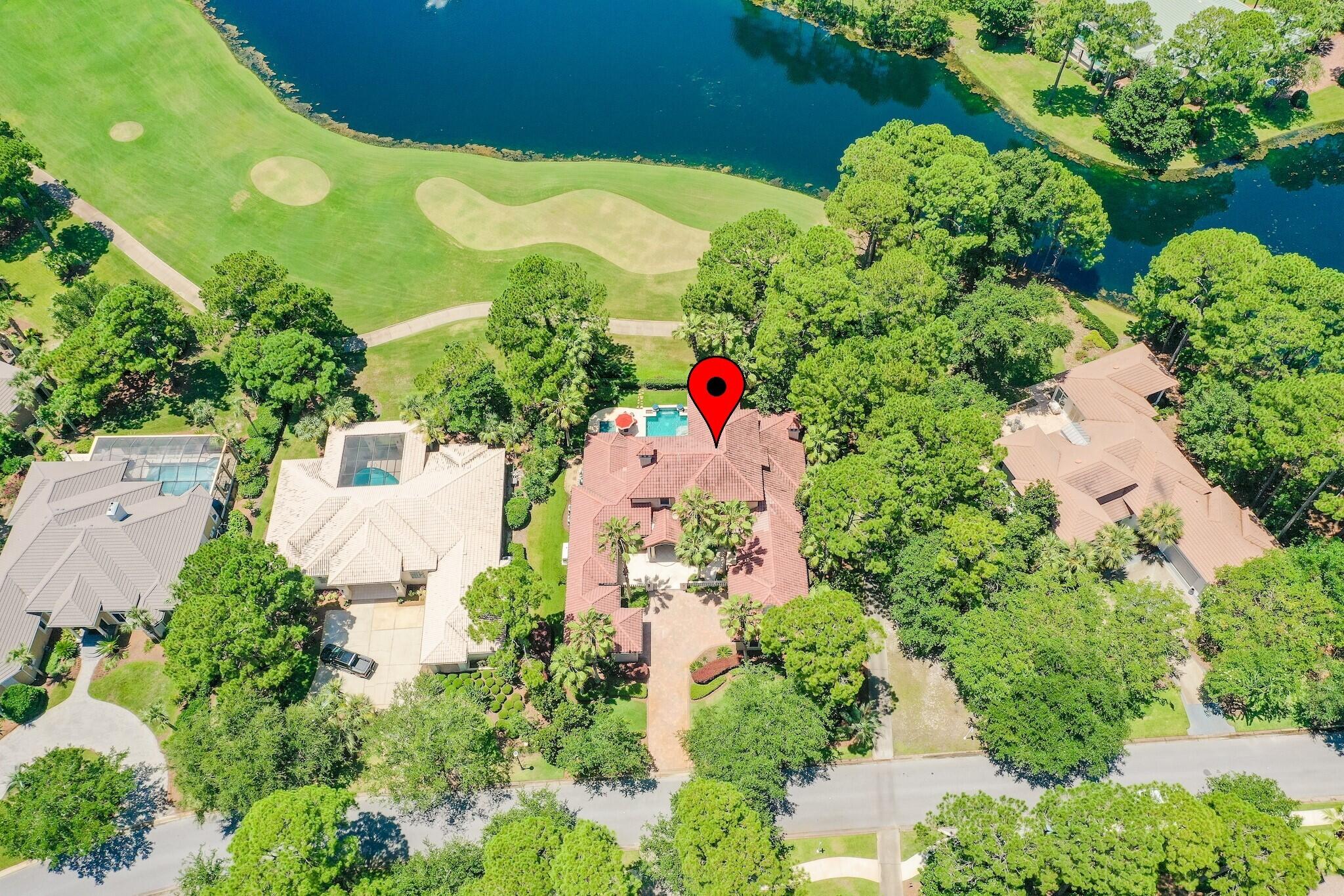 2902 Pine Valley Road Miramar Beach, FL 32550 - Photo 71 of 89 an aerial view of a house with a yard