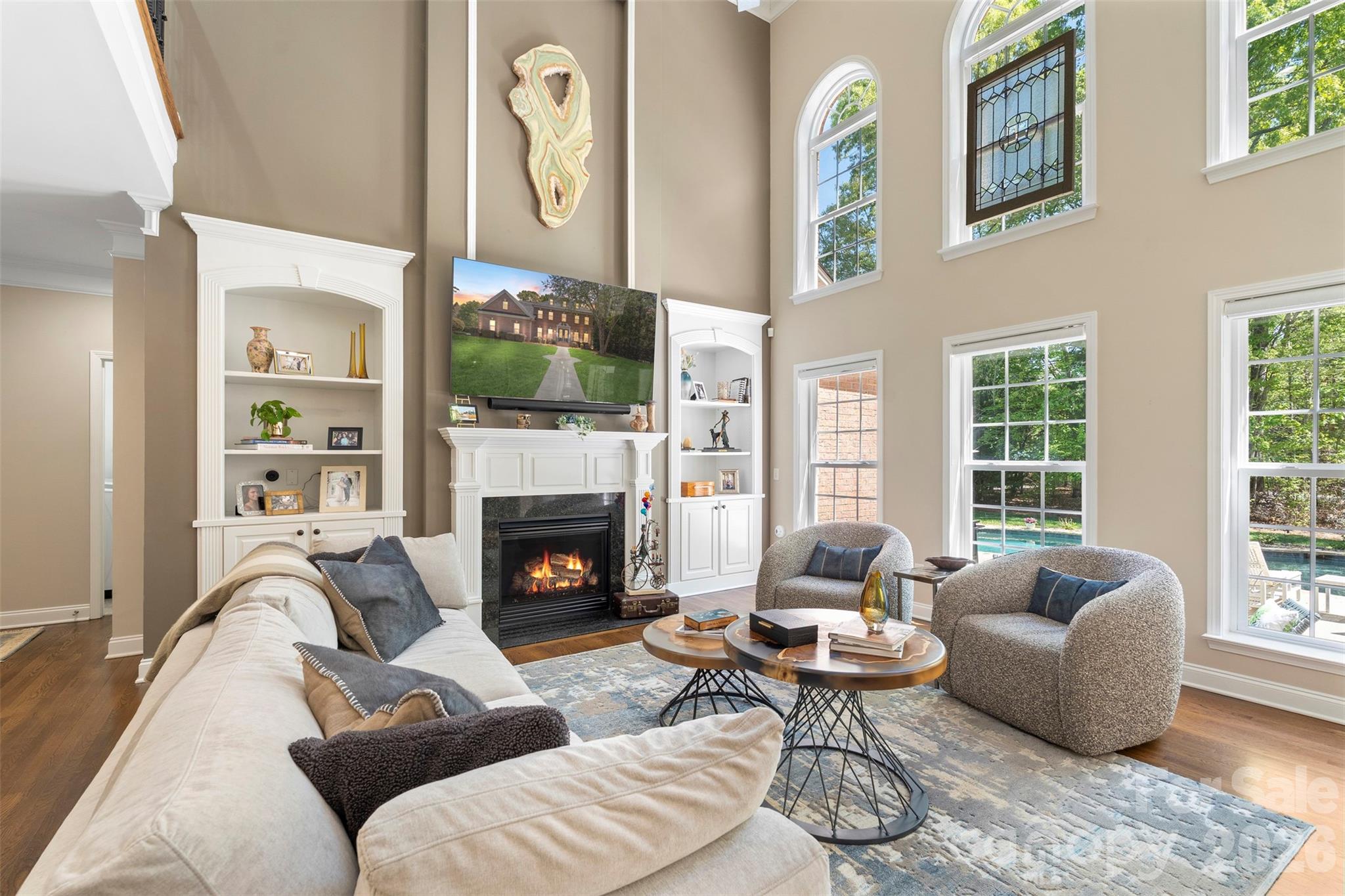 2003 Bauer Place Waxhaw, NC 28173 - Photo 14 of 47 a living room with furniture fireplace and a large window