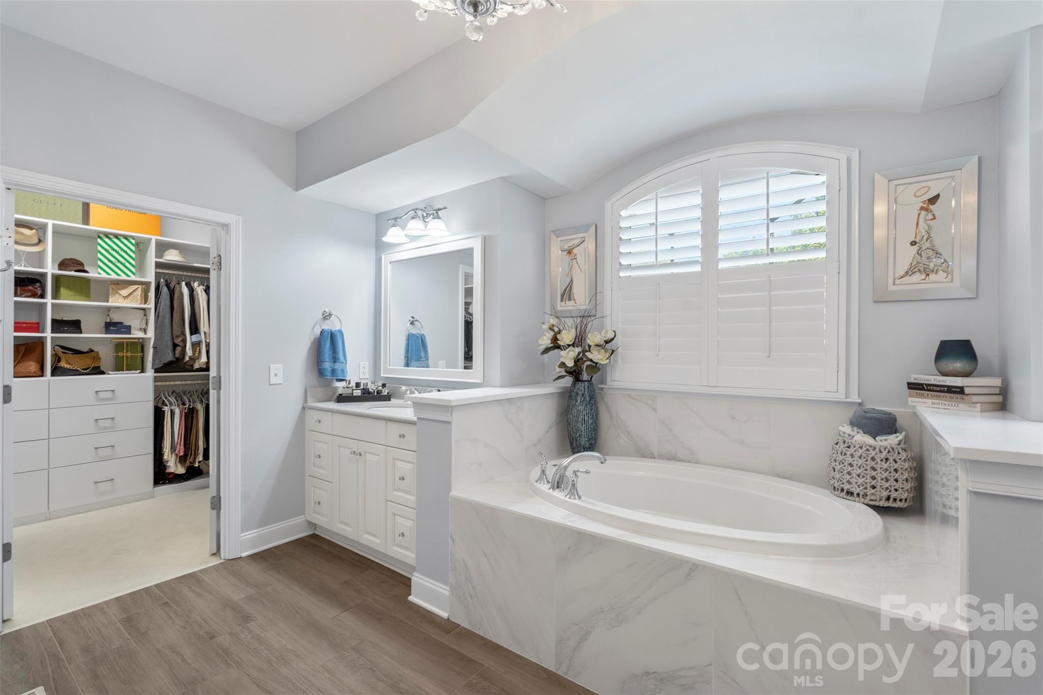 2003 Bauer Place Waxhaw, NC 28173 - Photo 27 of 47 a bathroom with a tub sink and mirror