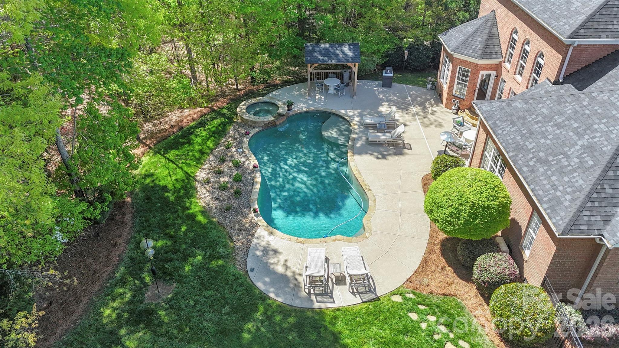 2003 Bauer Place Waxhaw, NC 28173 - Photo 41 of 47 an aerial view of a house with garden