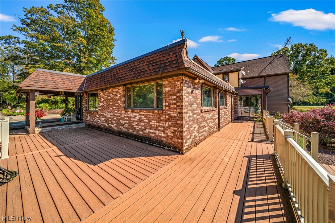 8801 Bunker Road Orwell, OH 44076 - Photo 5 of 50 View of wooden terrace