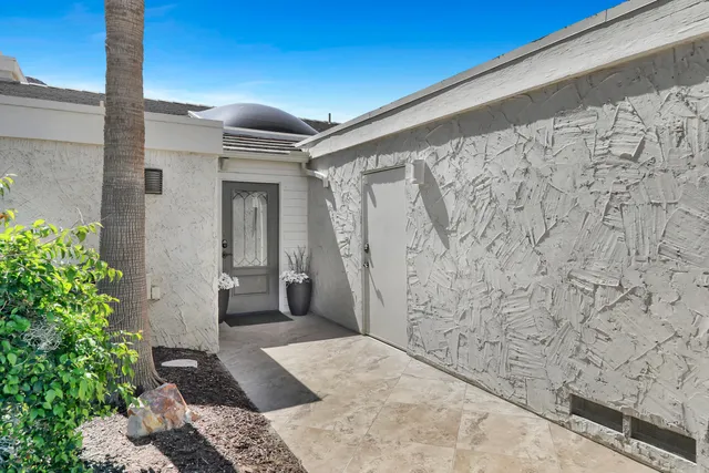 a view of a entryway door of the house