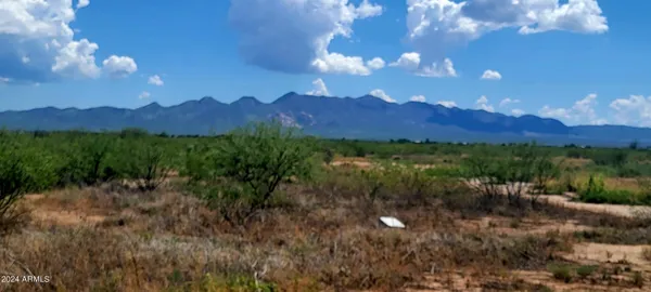 a view of a lake with a yard
