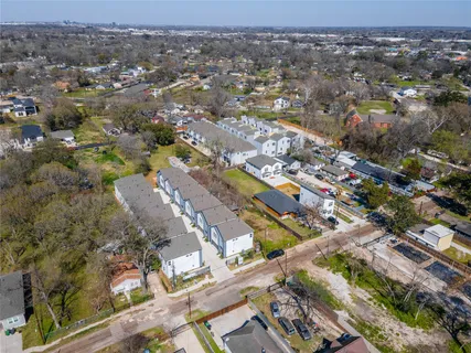 an aerial view of city