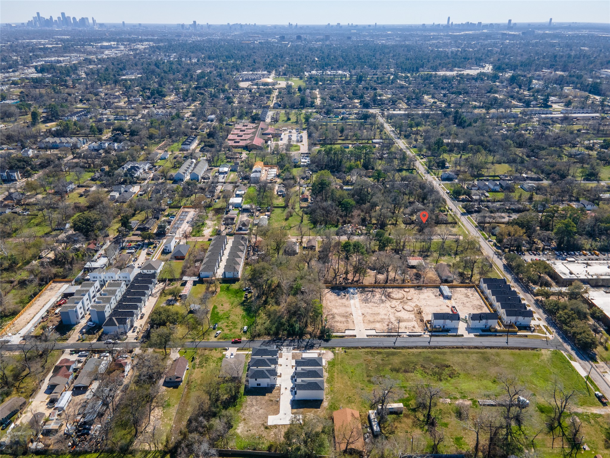 5922 Knox Street Houston, TX 77091 - Photo 9 of 10 an aerial view of residential houses with outdoor space
