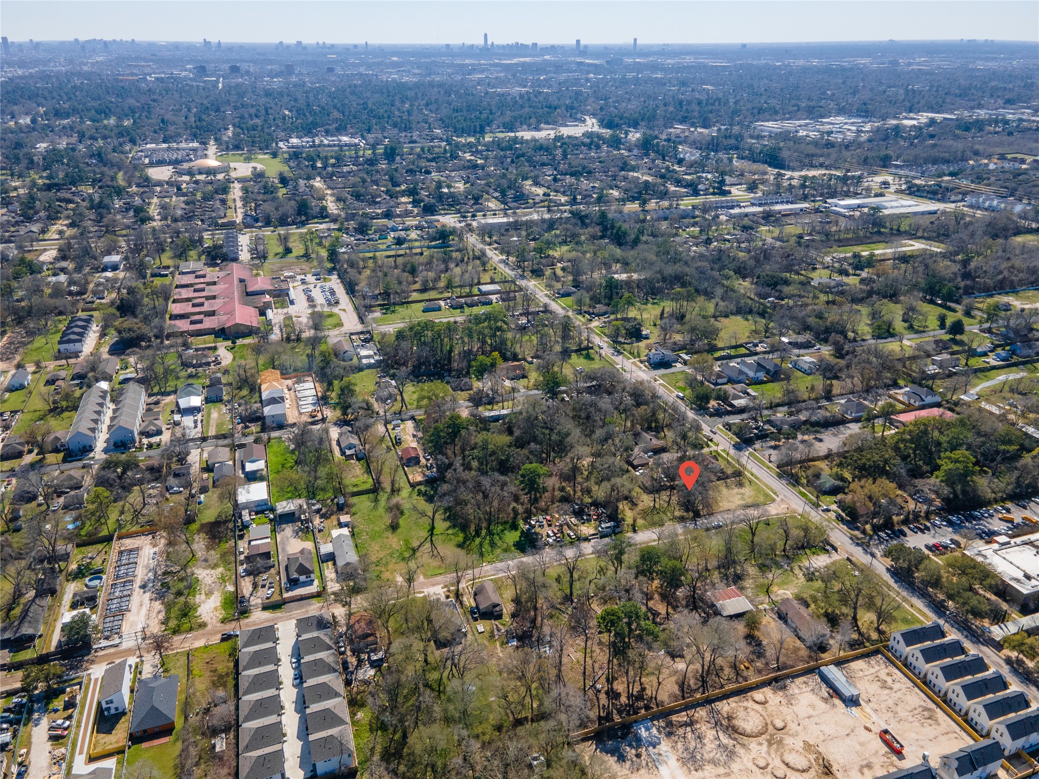 5922 Knox Street Houston, TX 77091 - Photo 10 of 10 an aerial view of residential houses with city view