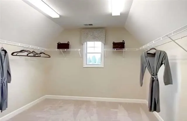 a view of a walk in closet