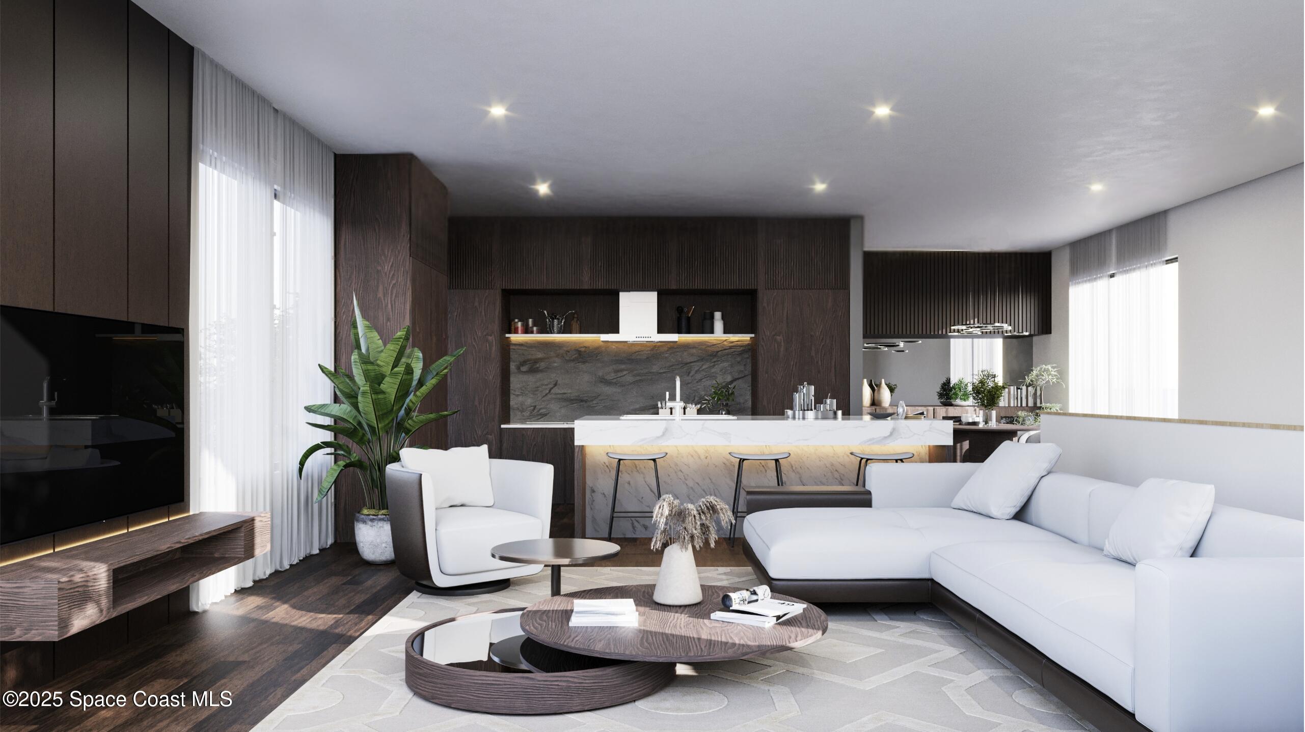 2282 Livnats Lane Melbourne, FL 32901 - Photo 6 of 20 a living room with furniture and a flat screen tv